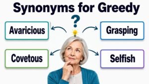 synonyms for greedy