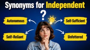 synonyms for independent