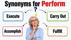 Synonyms for Perform