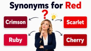 Synonyms For Red