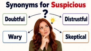 synonyms for suspicious