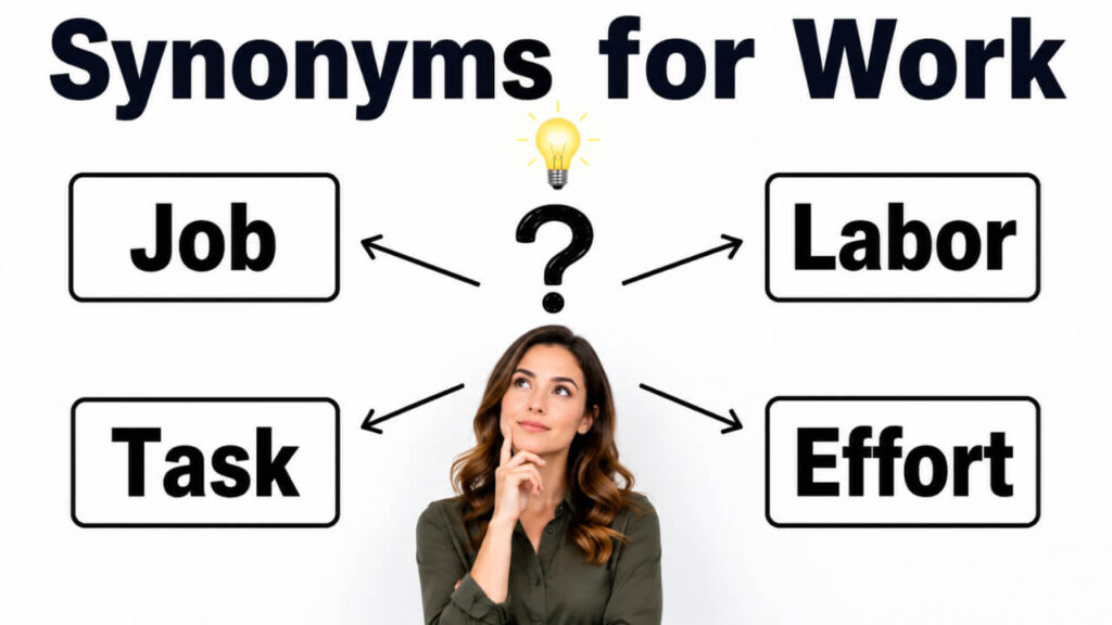 synonyms for work