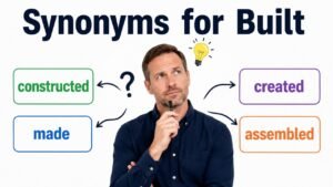 synonyms for built