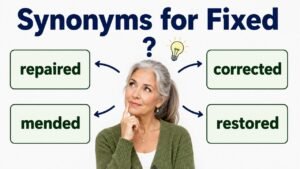 synonyms for fixed