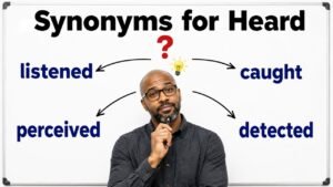 synonyms for heard