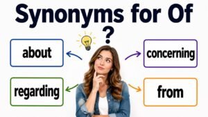 synonyms for of
