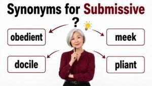 synonyms for submissive
