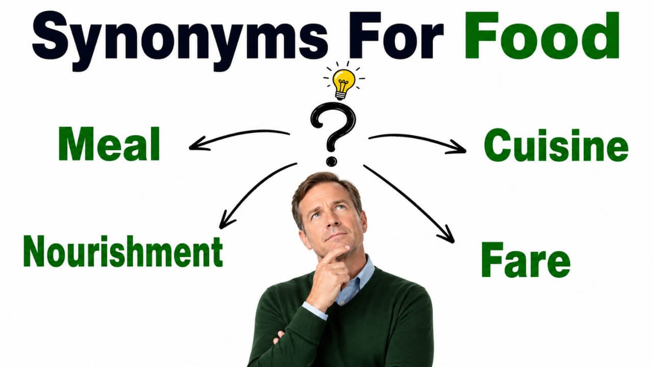 32+ Synonyms for Food: Meanings, Uses & Clear Examples
