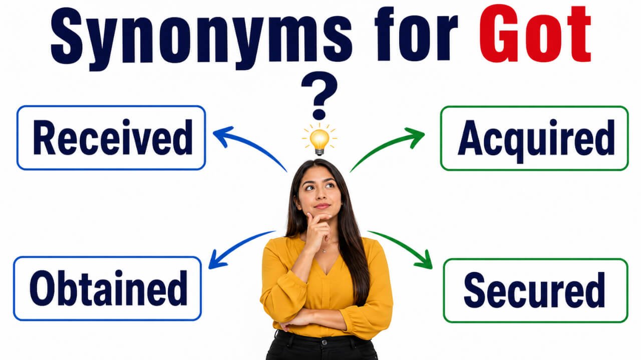 30+ Synonyms for Got: Meanings, Uses & Word Choices