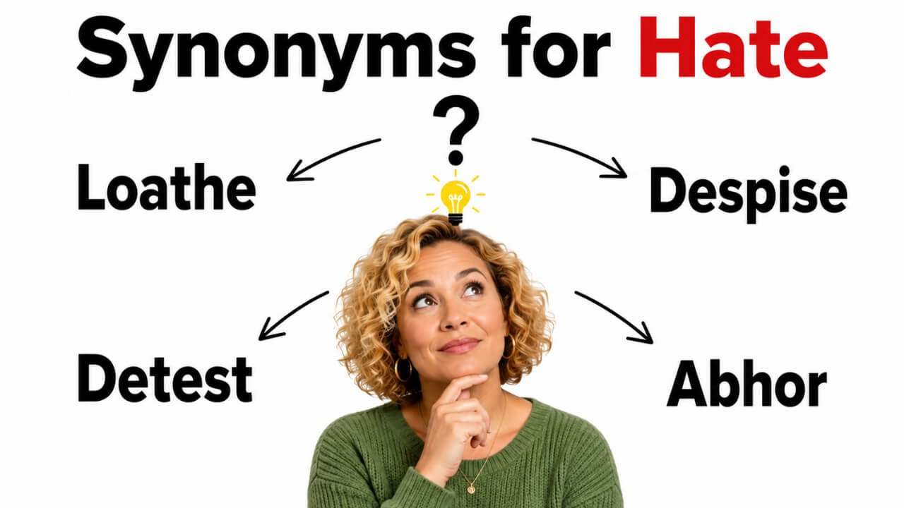 36+ Synonyms for Hate: Strong Word Choices & Clear Examples
