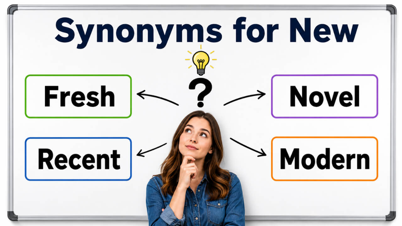 45+ Synonyms for New With Meanings and Alternatives