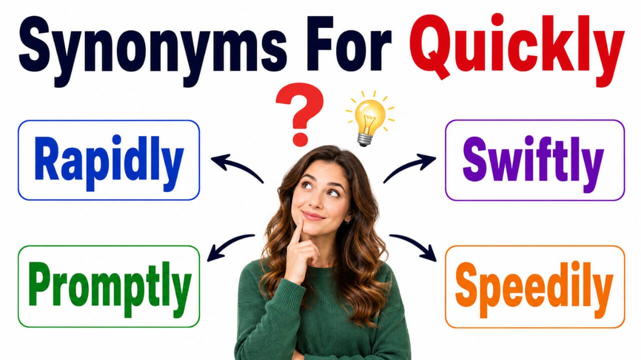 45+ Synonyms for Quickly: Meaning, Context & Clear Examples
