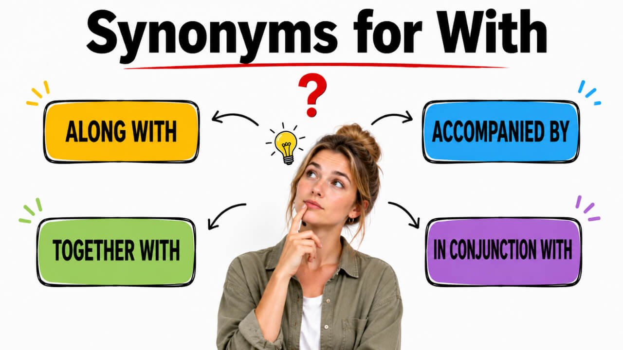 35+ Synonyms for With: Usage, Context & Examples