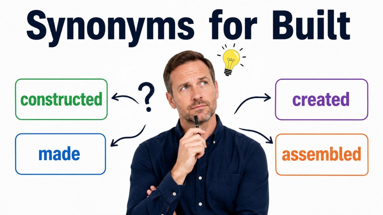 synonyms for built