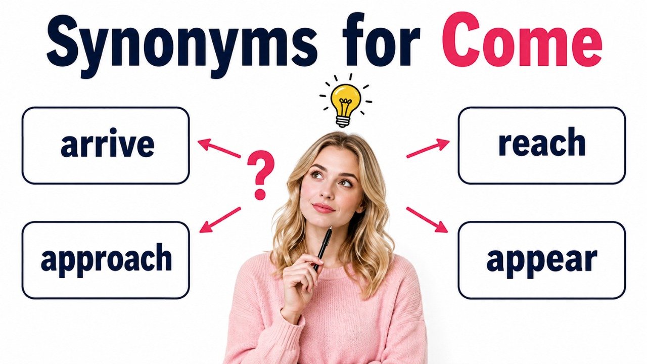 synonyms for come