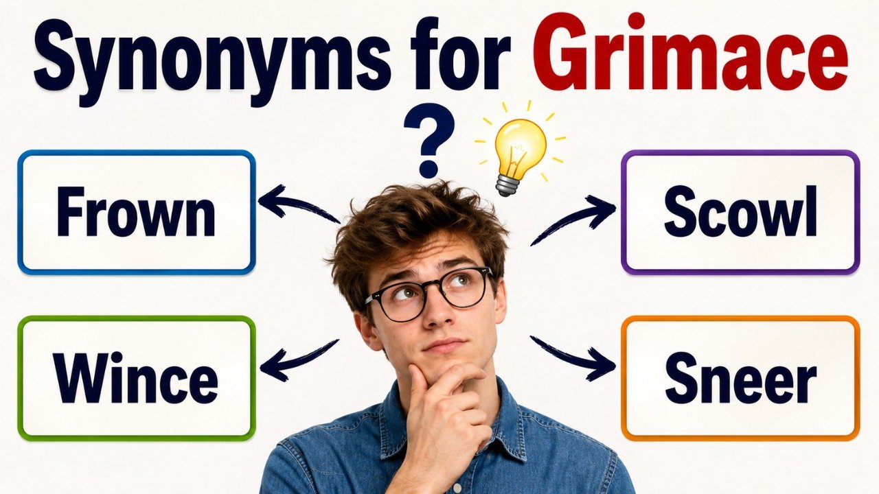 45+ Synonyms for Grimace: Strong Word Choices & Examples