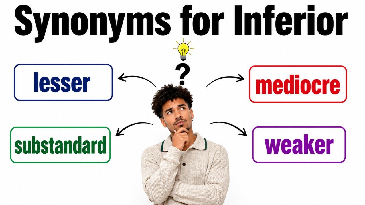 45+ Synonyms for Inferior: Strong Word Choices & Examples