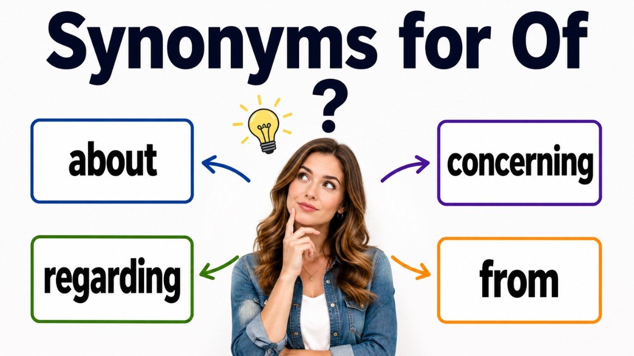 45+ Synonyms for Of: Strong Word Choices & Examples