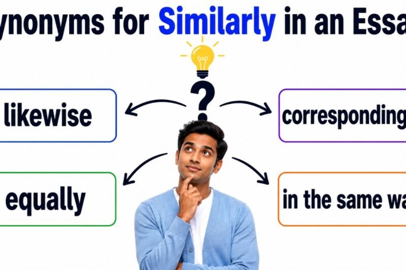 synonyms for similarly in an essay